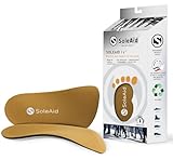 SoleAid Insoles Slender 3/4 Length Neutral Arch Support Orthotic Inserts for Tight Fitting Shoes to Relieve Plantar Fasciitis, Pronation, Flat feet (Women 6-7.5 / Men -)