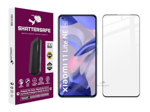 Image of Oleophobic Tempered Glass Screen Protector Compatible For Mi 11 Lite NE 5G [Pack of 1]. Edge To Edge Full Screen Protection With Easy Installation Kit & Case Friendly Fit.