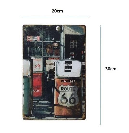 Amazon.co.jp: K03 ROUTE66 アメリカ雑貨 ビンテージ風 ブリキ看板
