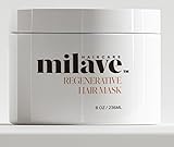 MILAVE Regenerative Hair Mask with Redensyl®, Strengthening Hair Mask with Plant-Based Ingredients and Antioxidant blend to stimulate Hair Growth, Vegan & Cruelty-Free, 8 oz