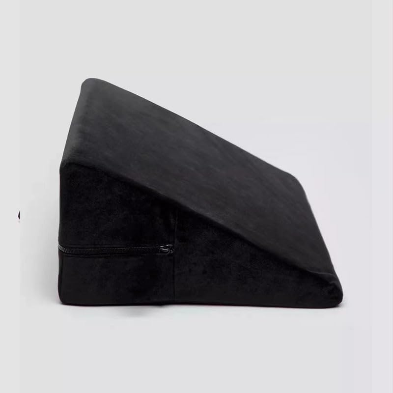 Almohada de Posición Sexual con Base de Succión y 2 Correas Ajustables, Sin Dildo Incluido, para Parejas, Negro