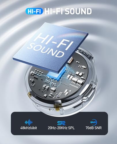 LID LIRDDY Wireless Lavalier Microphone for iPhone: 2PCS Mini Wireless Microphones for Android Equipment - Noise Reduction Lapel Mic for Professional Recording - 80h Battery Life - 48KHz Studio Sound - Image 4