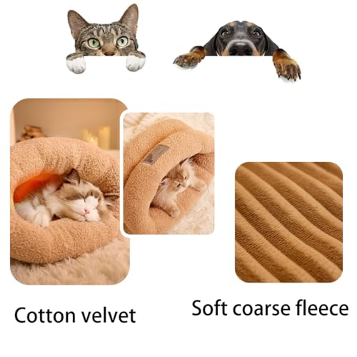 Miocololy Saco de dormir de inverno para gatos, confortável, macio, durável, para animais de estimaç