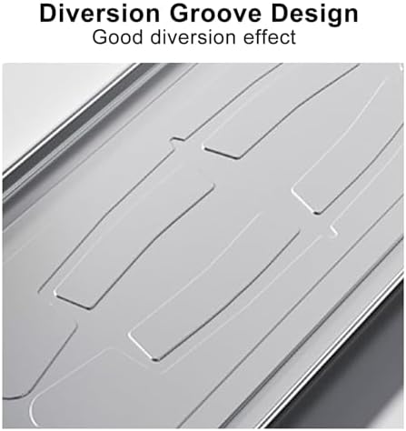 Stainless Steel Air Conditioner Drip Pan - Durable Condensate Drain Pan with Fitting Kit for Window AC & Mini Split Units - Essential AC Accessories by Drip Tray