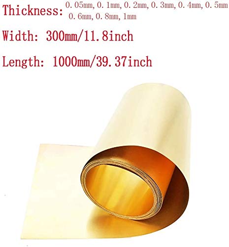 Feuille de cuivre pure 0.3 mm malléable pour loisirs créatifs