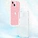 JJGoo Compatible with iPhone 13 Mini Case, Bling Sparkle Soft TPU Anti-Scratch Shockproof Protective Phone Bumper, Women Girls Cute Slim Phone Case, Clear Glitter