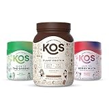 KOS PowerPlant Bundle (Organic Plant-Based Chocolate Protein Powder + Organic Reds Blend + Organic G