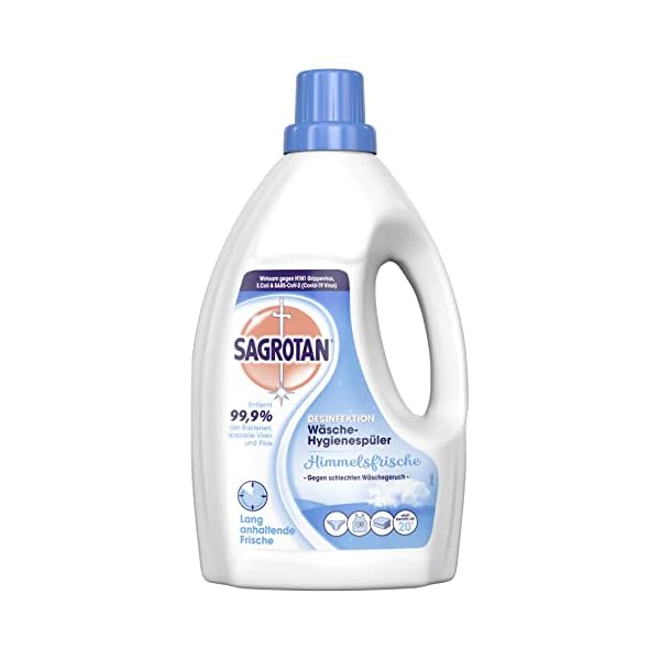Sagrotan Wäsche-Hygienespüler Himmelsfrische – Desinfektionsspüler für hygienisch saubere und frische Wäsche – 4 x 1,5 l… – Bild 3