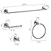 BGL Bathroom Hardware Set Brushed Nickel Bathroom Accessory Set Towel Bar 8 Pieces
