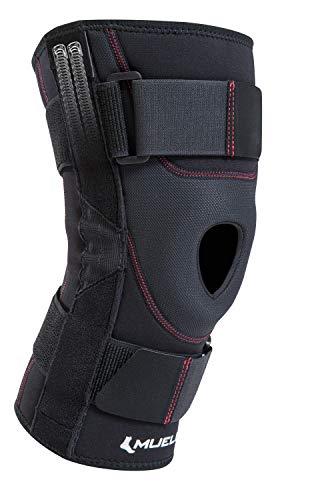 MUELLER Sports Medicine Patella Stabilizer Knee Brace for Men and Women, Knee Stabilizer for Compression & Pain Relief, Ideal for Arthritis, Sprains, Swelling, Black, Large