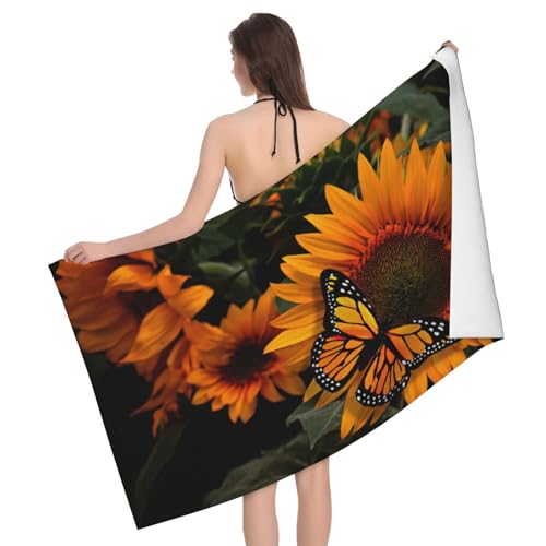 Serviette tournesol séchage rapide et anti-sable pour plage - 2