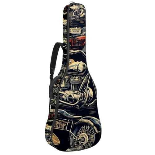 Sac pour guitare acoustique Cool Motorcycle réglable avec poches