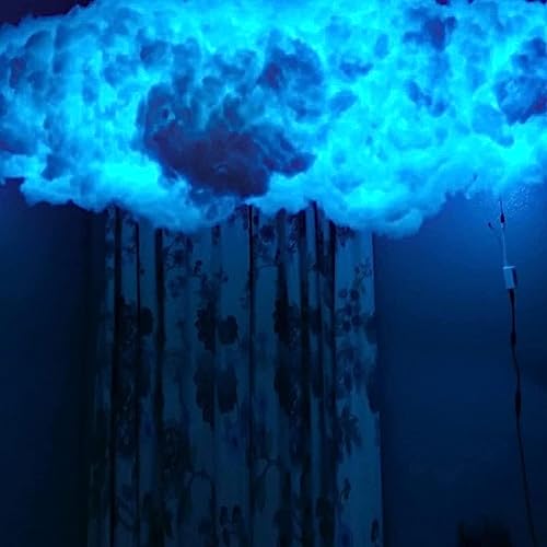 Lámpara de nube de trueno de Navidad,luces de noche inteligentes LED,lámpara de nube de trueno, luces de nube creativas de bricolaje, tecnología de sala de juegos,luz de pared RGB Sense,for dormitorio