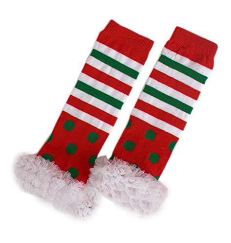 Lace Flower Leg Warmers for Newborn Toddler Boys Girls Chiffon Ruffle Winter Christmas Leg Warmers One Size Leggings (Style Six)