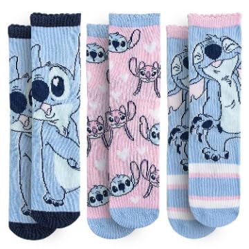 Disney Stitch Socken für Damen | 3er Pack lustige & weiche Socken Offizielles Design (DE/NL/SE/PL Numerisch 34 Regular)