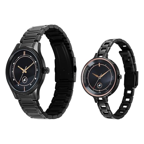 Image of Fastrack Mixmatch 4.0 Black Dial Pair Watch