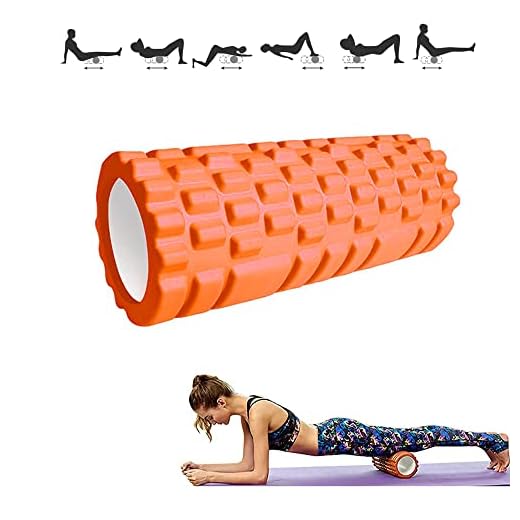 Rodillo Masajeador. Rodillo de Espuma para Terapia y Masaje Muscular. Rodillo de Pilates y Yoga. Fitness Foam Roller. Cilindro de gomaespuma para alivio de dolores y entrenamiento. 33x14cm