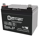 ML35-12 - 12 Volt 35 AH SLA Battery- Mighty Max Battery Brand Product, Black