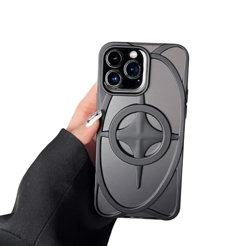 Yesunktt Star Magnetic iPhone 11 Pro Max�p �ʋC����p�P�[�X �X���� �����h�~�ی�J�o�[ �N���G�C�e�B�u�ő����̂ނ悤�ȃf�U�C���A�}�b�g�u���b�N