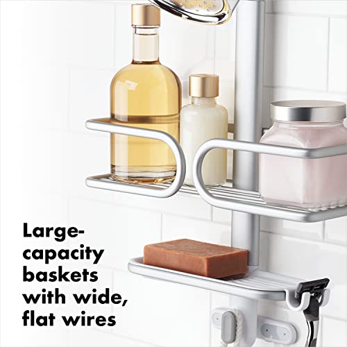 OXO Good Grips Compact Aluminum Shower Caddy Home Garden Bathroom Accessories Bath Caddies