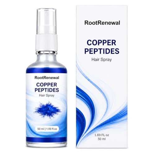 Copper Peptide Hair Growth Serum Spray | GHK-CU Peptide Solution with Biotin and Panthenol for support in Hair Looks Volume Texture