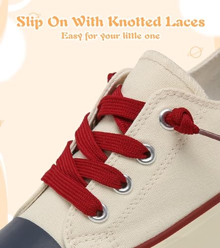 Image of Toddler Little Kid Cushioned Canvas Shoes Slip On Sneakers Soft and Durable