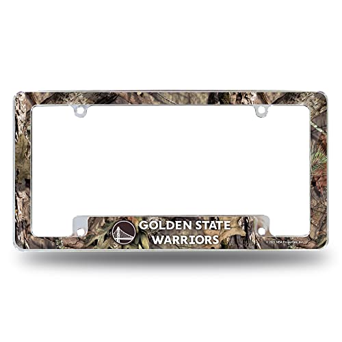 Rico AFC96030BMO Warriors/Mossy Oak Camo Break-Up Country All Over Chrome Frame (Bottom Oriented)