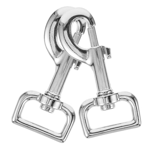 Sosoport 2pcs Metal Clasp Lightweight Pet Chain Connector Zinc Alloy Snap Hook Hooks Pets Dog Swivel Snap Hook Heavy Duty Trigger Snap Hook Pet Leash Clips Spring Pet Chain Ring Collar Belt