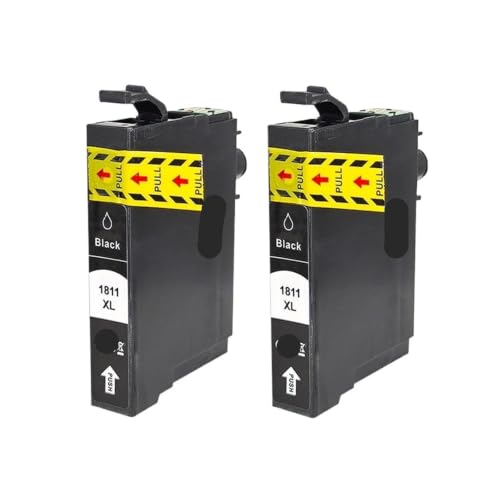 Cartouches 18XL T1811 sans bavure pour Epson XP102 XP212
