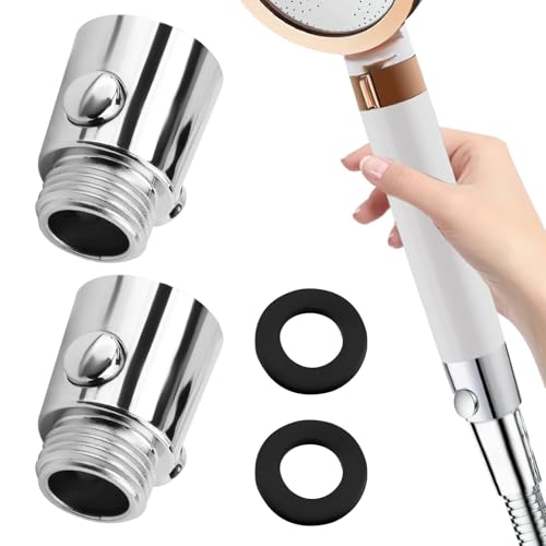 Stop Ducha, 2 piezas Válvula de cierre de cabezal de ducha G1/2 Válvula de cabezal de ducha ahorro de agua para grifo de ducha interruptor de un botón para cabezales de ducha duchas