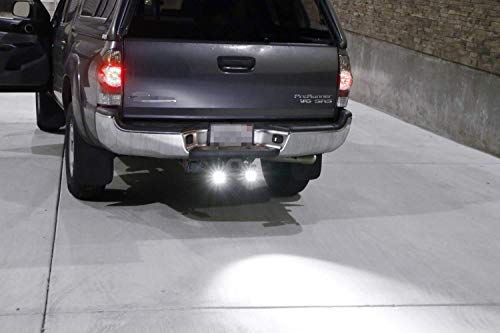 Ijdmtoy Tow Hitch Receiver Led Pod Light Compatible With Truck Suv Trailer Rv Etc, Includes (2) 20W High Power Cree Led Pod Lamps & Tow Hitch Mount Bracket, Use As Reverse, Off-Road Or Search Light #TOP5