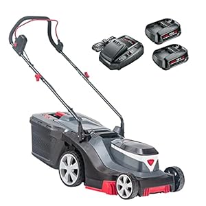 AL-KO Accu-grasmaaier 3.22 Li Easy, 32 cm maaibreedte, batterijvak voor maximaal 2 accu’s 18 V Li-Ion (2 x accu en oplader meegeleverd), voor oppervlakken tot 200 m², centrale maaihoogteverstelling