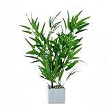 XIZHI 20 Inch Artificial Bamboo Decor Indoor Potted Fake Bamboos Plants with Pot Faux Bamboo Tree...