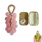 Jabón de uva en cuerda, jabón de uva de cristal original hecho a mano y personalizado, con forma de fruta natural para lavarse las manos y aromatizar el ambiente.
