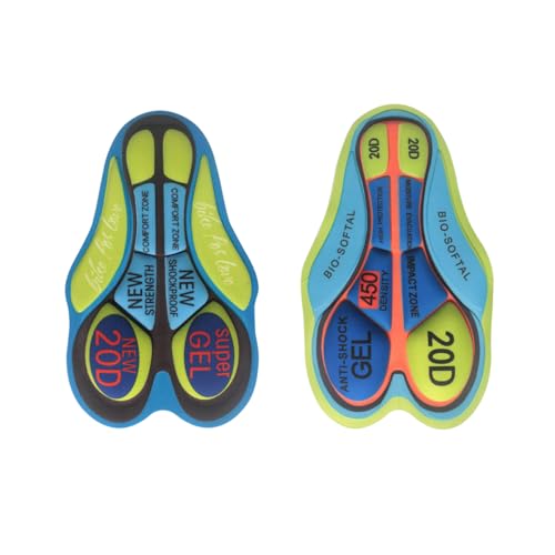 Nangxiangzi Soft Seat Pad, 20D Silicone Cycling Shorts Gel Pad with Shockproof Cushion, MTB Bike...