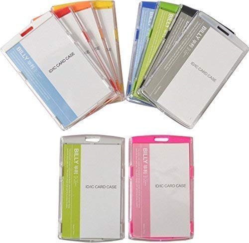 Schmalz Werbeservice Card Wallet Card Holder Badge Holder Portrait from Hard Plastic Plant Id Schülerausweis - transparent