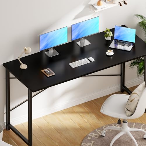 Image of OLIXIS 55-Inch Large Computer Desk for Home Office, Black
