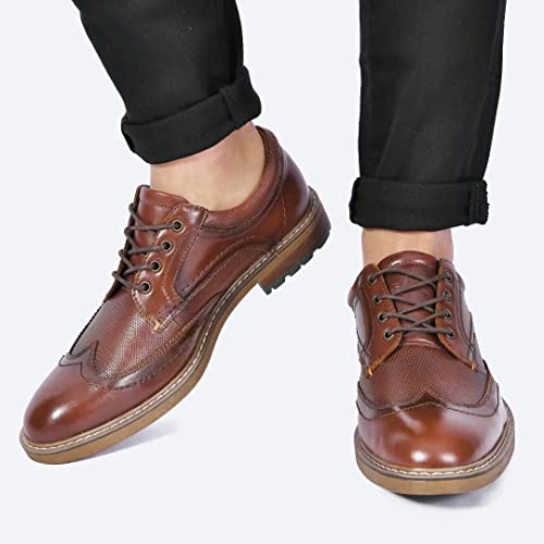 Image of Arkbird Mens Dress Shoes, Lace Up Leather Oxford
