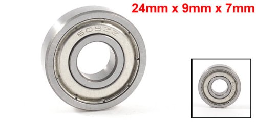 CoCud Tiefrillen-Kugellager FR8ZZ – 9x24x7 Mm, Doppelt Abgedichtet, Chromstahl, 2 Stück