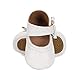 Lacofia Baby Mädchen Ballerina Kleinkind Bowknot Taufschuhe Baby rutschfeste Krabbelschuhe Weiß 12-18 Monate
