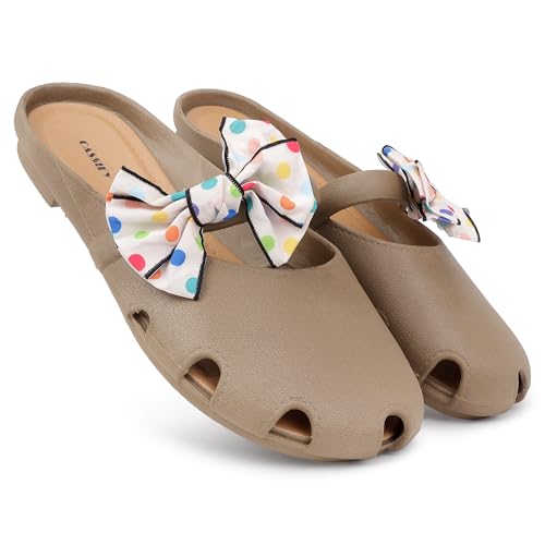 Image of CASSIEY Fashion Slippers For Women slipper Printed Bow design Slip on Flat Sandals