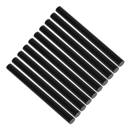 MINAOLULUS 50pcs High-Strength Black Hot Glue Sticks Adhesive Melting Sticks for DIY Crafts Arts Home Repairs Compatible with All Temperature Glue Guns