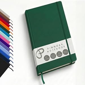 Pinnora Racing Green A5 Notebook – Lined Everyday Journal Notebook & Monthly Planner with 192 Pages, Notebooks for School, Office & Travel, Durable Cover, Smooth Paper, Ideal A5 Lined Notebooks