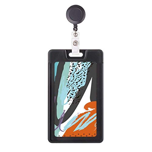 Porte-badge rétractable anti-perte pour cartes et clés de bureau