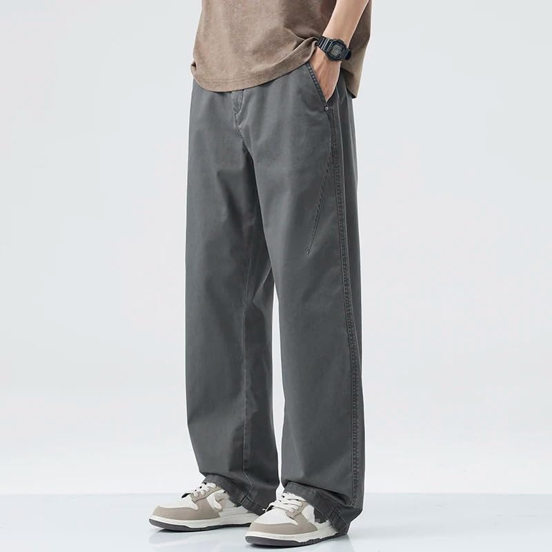 Casual Straight Pants Men's Spring Summer Cargo Pants Baggy Man Harajuku Jogging Trousers Man4