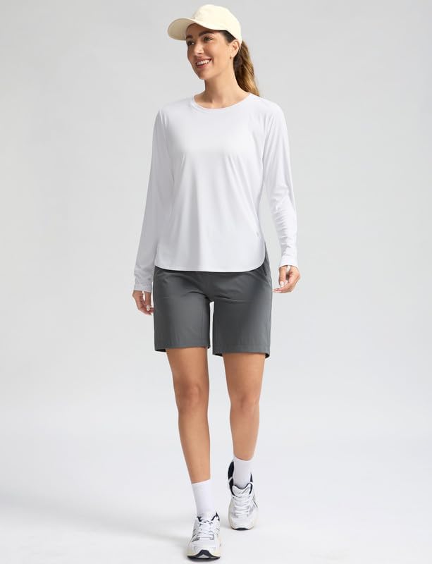 Women's Sun Shirts UPF 50+ Long Sleeve UV Protection Shirt Lightweight Quick Dry Workout Hiking Tops for Women - Image 2