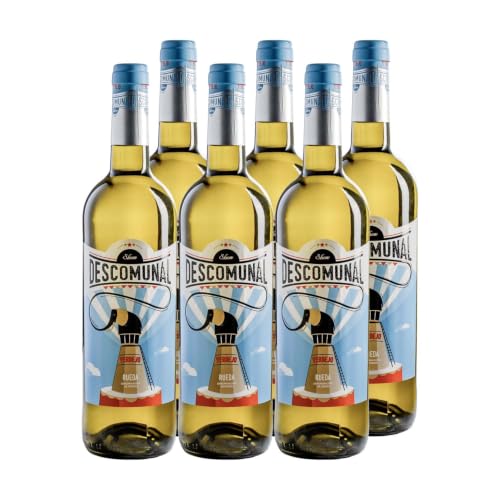 Descomunal Verdejo - Vino Blanco DO Rueda (6 Botellas x 750ml) | Bodega Cuatro Rayas