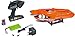 Produktbild Carson 500108034 Race Shark FD  ferngesteuertes Boot für Kinder ab 8 Jahren, bis zu 25 km/h schnell, 100% RTR (Ready to Run), mit 2.4 GHz Fernbedienung, Orange