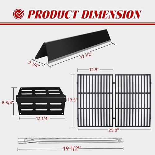 image for Bewesazy Grill Parts Replacement for Weber Genesis 300 Series, E310, S