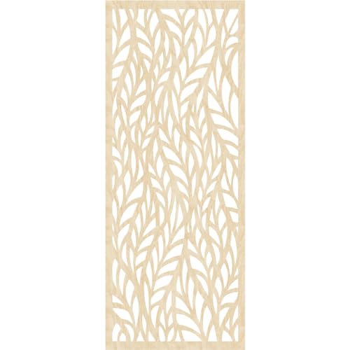 Image of Ortonville Decorative Pierced Fretwork Wood Wall Panels, 17 3 /8 inchW x 44 3 /8 inchH x 3 /8 inchT, Birch